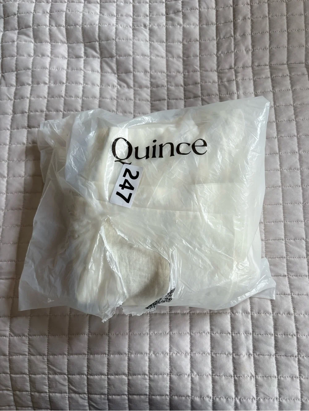 Like New Quince European Linen Euro Sham Set -
